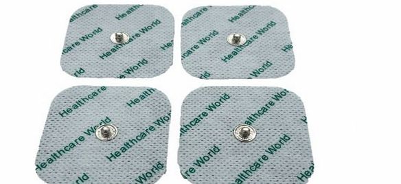 Healthcare World Four Stud Tens Pads For Beurer sanitas Tens Machines