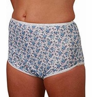 Healthy Living Ladies Floral Pretty Feminine Incontinence Pants Briefs Knickers Waterproof Pad (Large: 36 - 38``)