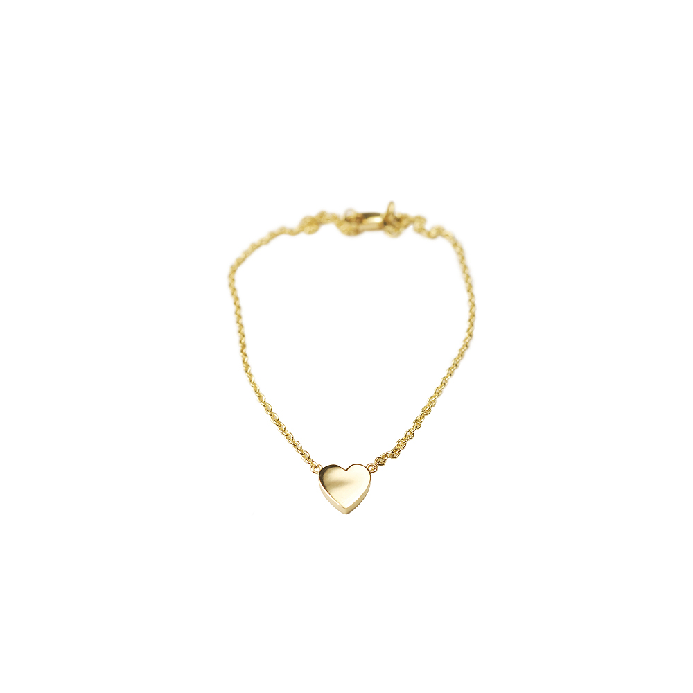 Heart Bracelet - Yellow Gold