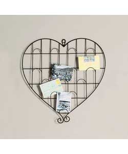 Heart Memo Holder Wall Art