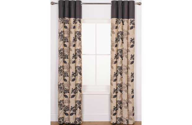 Lauren Curtains 168 x 183cm - Black