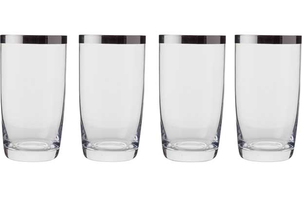 heart of house Savoy 4 Piece Hi Ball Glass Set