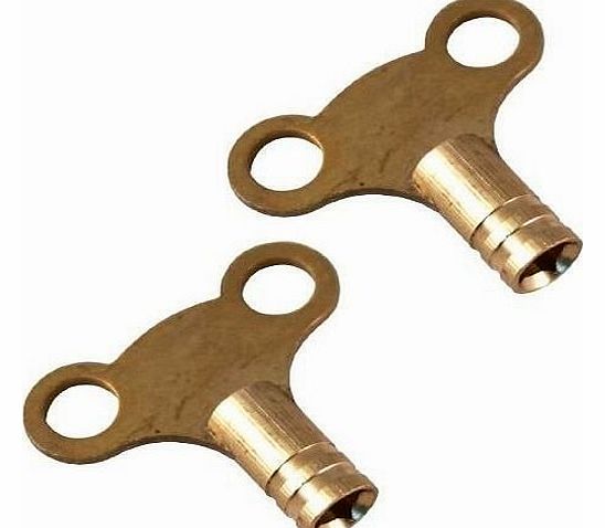 Heating World SOLID BRASS RADIATOR BLEED KEYS - PLUMBING TOOL KEY *** BUY ONE GET ONE FREE **