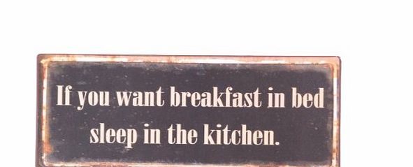 Heaven Sends Breakfast in Bed Iron Plaque