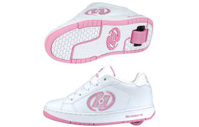 heelys Glitter White/Pink Size 1