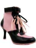 Black Pink 80s Trainer Boxer Mod Ankle Boots