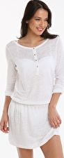 Heidi Klein, 1295[^]260240 Byron Bay Jersey Slub Drop Waist Dress - White