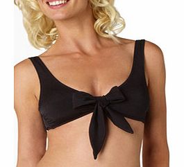 Heidi Klein Lille bow top in black