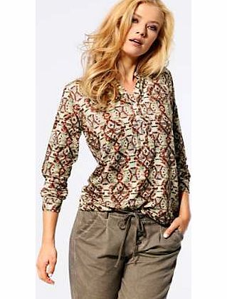 Heine Collarless Blouse