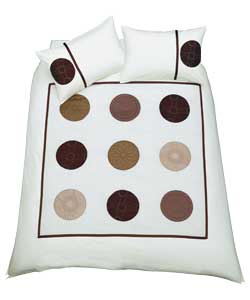 Helena Chocolate Duvet Set - Single