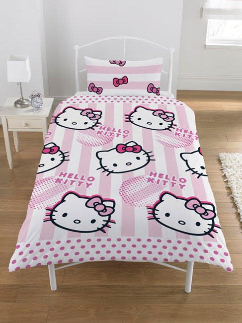 Hello Kitty Candy Stripe Duvet Cover