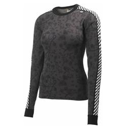 helly hansen Ladies Stripe Crew Graphic - Black