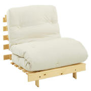 Single Futon Frame & Mattress, Natural