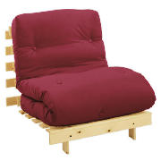 Single Futon Frame & Mattress, Red