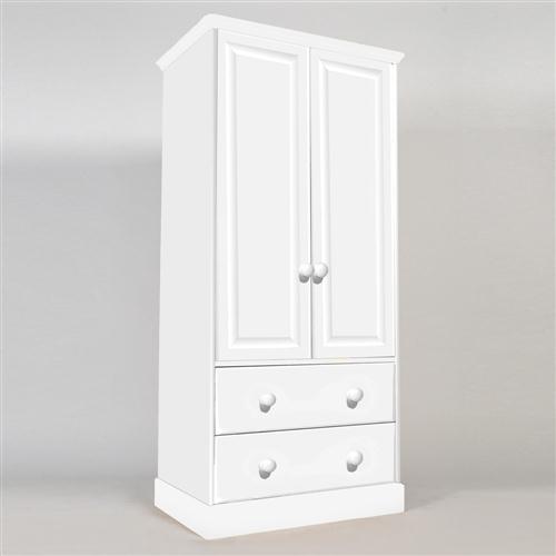 Hemingway White Painted Pine Double Wardrobe