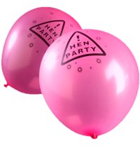 Warning Sign Balloons Pk12