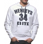 Mens Elite Hoody White/Navy