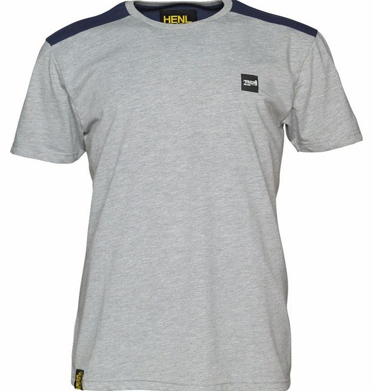 Mens Spotter T-Shirt Mid Grey Marl/Peacoat