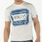 Mens Watcher T-Shirt White/Cobalt