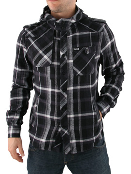 Midnight Blue Marshgate Hooded Shirt