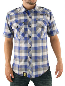 Surf Blue/White Ottinge Check Shirt