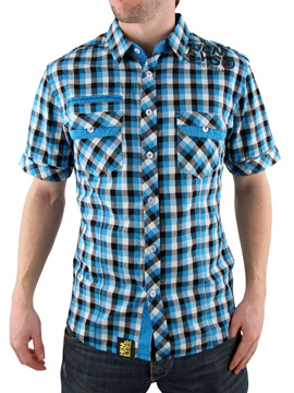 Turquoise Bayham Check Shirt