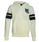 Brora Cream Full Zip Hooded Sweatshirt