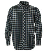 Navy Check Long Sleeve Shirt (Carmel)