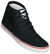 Riviera Mid Navy Canvas Boots