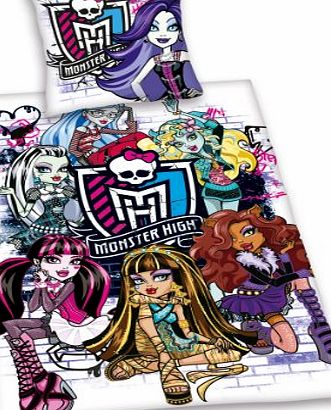 Herding 442763064 Herding Monster High Bedding with Pillow Case Set of 100 x 65 CM, duvet cover of 210 x 160 CM 100 Renforce cotton, Switzerland