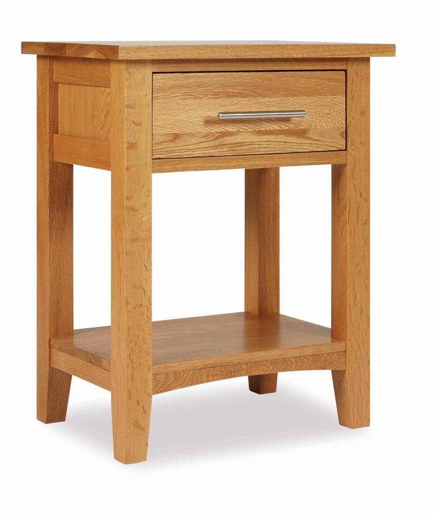 Oak 1 Drawer Bedside Cabinet