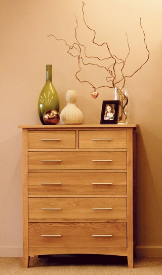 Hereford Oak 2 over 4 Chest of Drawers