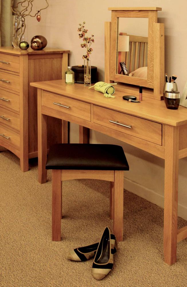 Oak Console Dressing Table