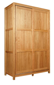 Oak Full Hanging Wardrobe - 1300mm