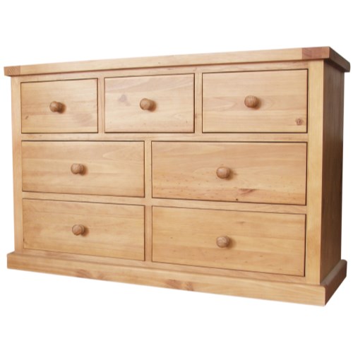 Chunky Pine 3 + 4 Drawer Chest