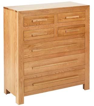 Heritage Furniture UK Ltd Caley Solid Oak 4 3 Drawer Chest