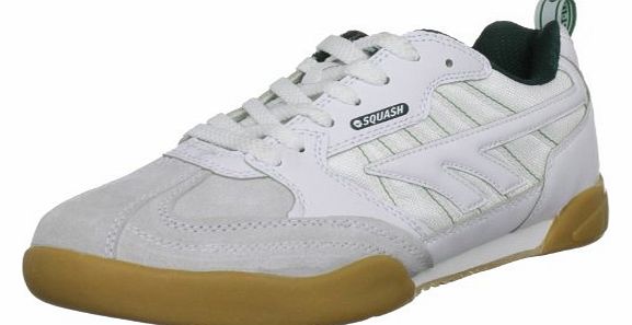 Hi-Tec Mens Squash Classic White/Dark Green Court Trainer C002138/011/01 10.5 UK, 44.5 EU, 11.5 US