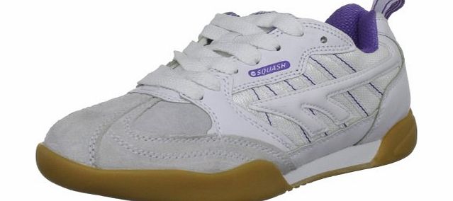 Hi-Tec Womens Squash Classic White/Violet Court Trainer C002139/011/01 7 UK, 40 EU, 9 US