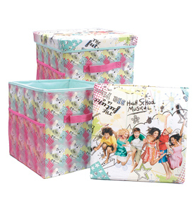 2 and#39;Scribblesand39; Storage Seat Box