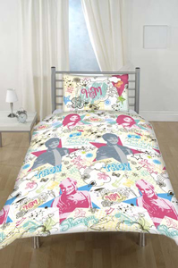 High School Musical 2 `cribbles`Single Duvet Cover Set