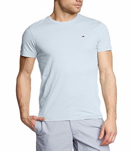 Hilfiger Denim Mens Crew Neck Short Sleeve T-Shirt - Blue - Blau (SKYWAY-EUR 426) - X-Large