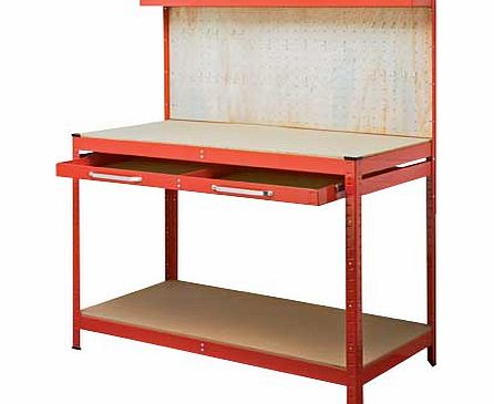 Hilka Powder Coated 1 Drawer Work Bench