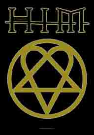 HIM Heartagram Textile Poster