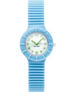 Hip Hop Unisex Blue Numbers Watch