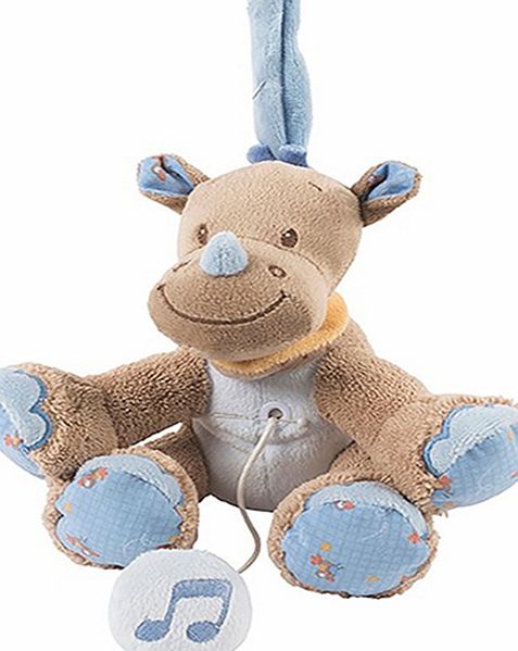 Hippychick Nattou Mini Musical Toy Louis the Rhino