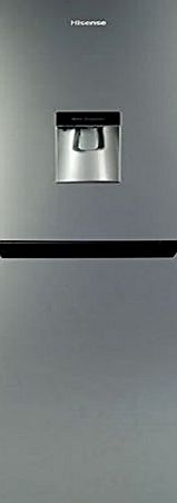 Hisense RB320D4WG1 Freestanding Fridge Freezer With Water Dispenser Silver