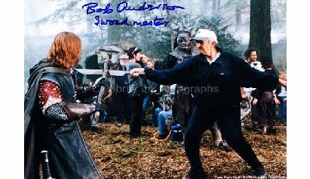 Hollywood Legends Autographs BOB ANDERSON - Legendary Hollywood Sword Master GENUINE AUTOGRAPH