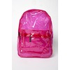 Clear PU Rucksack in Pink