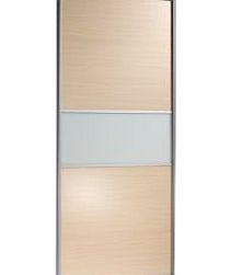 Home Decor Contemporary Maple Effect Sliding Wardrobe Door