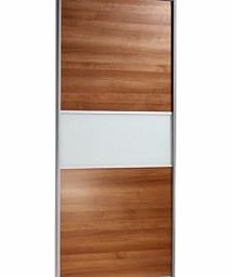 Home Decor Contemporary Walnut Effect Sliding Wardrobe Door